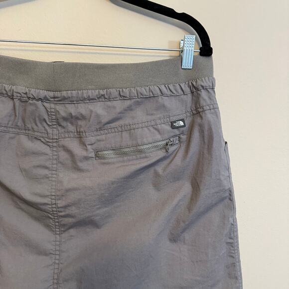 The North Face Mini Skirt Womens L Gray A-Line Drawstring Hiking Walking Outdoor - Picture 5 of 9